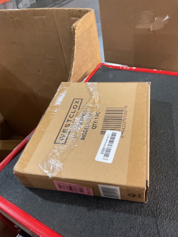 Photo 1 of Westclox Large Digital Wall Clock Battery Operated Large Digital Clock with Temperature Date and Day of Week with Alarm | Modern Digital Desk Clock for Office Kitchen Bedroom or Living Room | Silver