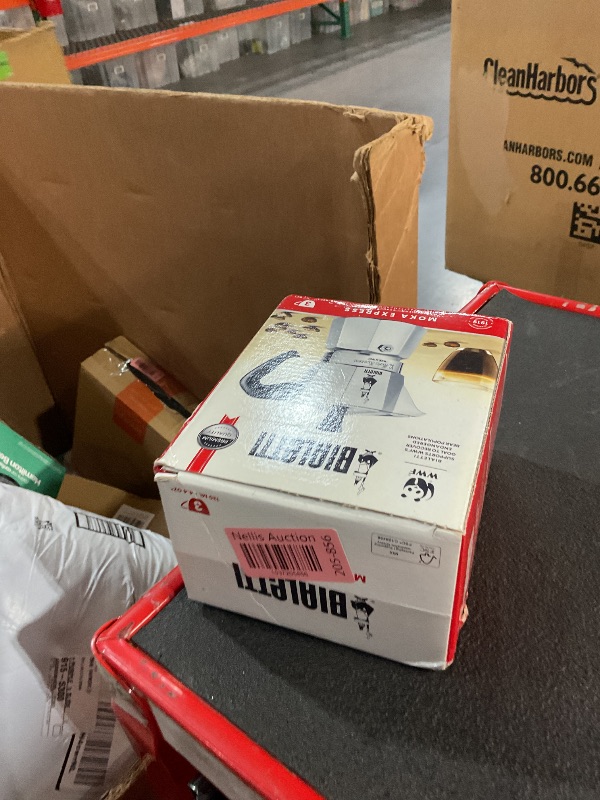 Photo 1 of Bialetti - Moka Express: Iconic Stovetop Espresso Maker, Makes Real Italian Coffee, Moka Pot 3 Cups (4.3 Oz - 130 Ml), Aluminium, Silver