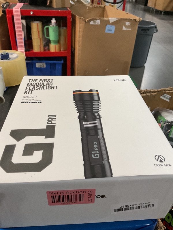 Photo 1 of DanForce Rechargeable LED Flashlight - Worldwide Patent, Gift Idea for Him or Her, Tactical FlashLight, World's First Modular Flashlight, High-Power 1080 Lumens, (G1)