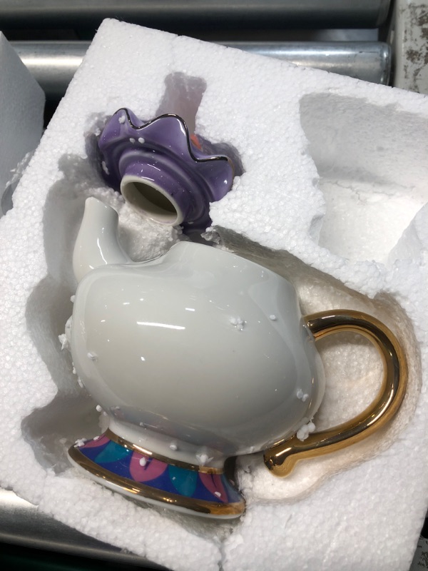 Photo 3 of **MISSING CHIP, ONLY MRS. POTTS***
LEEPENK Mrs Potts Teapot Disney Beauty and Beast Teapot & Mug Mrs Potts and Chip Tea Set Ideal Gifts for Girl and Home Decorationl