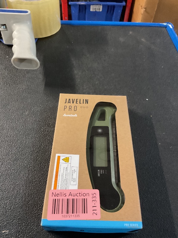 Photo 1 of Lavatools Javelin® PRO Duo Ultra-Fast 1-Second Professional Digital Instant Read Meat Thermometer for Grill and Cooking, Auto-Rotating Backlit Display, IP65 Water Resistant, NSF Certified – Olive