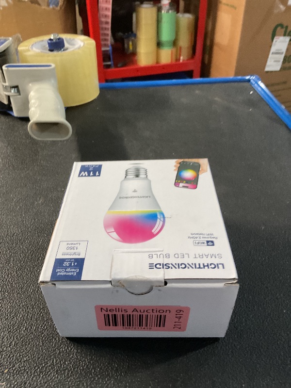 Photo 1 of Lightinginside Smart Light Bulbs 100W Equivalent, 1350LM 11W WiFi Smart Bulb Compatible with Alexa/Google Assistant/Smart Life, A19 E26 RGBCW Color Changing, No Hub Required,2.4G WiFi, ETL Listed,2PCS