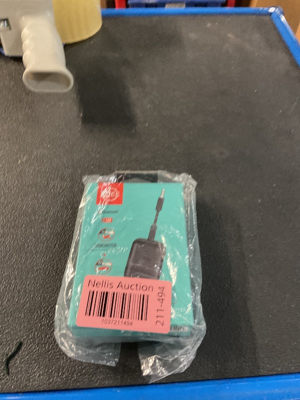 Photo 1 of MEE audio Connect Air Pro Bluetooth Wireless Audio Transmitter & Receiver for AirPods or Bluetooth Headphones, 2-in-1 Adapter with Detachable Cable 3.5mm Aux Audio Jack for Airplanes, Auto, Gym, Black