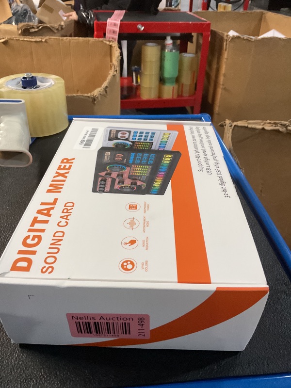 Photo 1 of Podcast Equipment Bundle, X5 Audio Interface with Mixer & Vocal Effects, Sound Board Voice Changer, Studio All-in-one XLR DJ Mixer for Phone PC Live Streaming Recording Gaming (X5-Black)