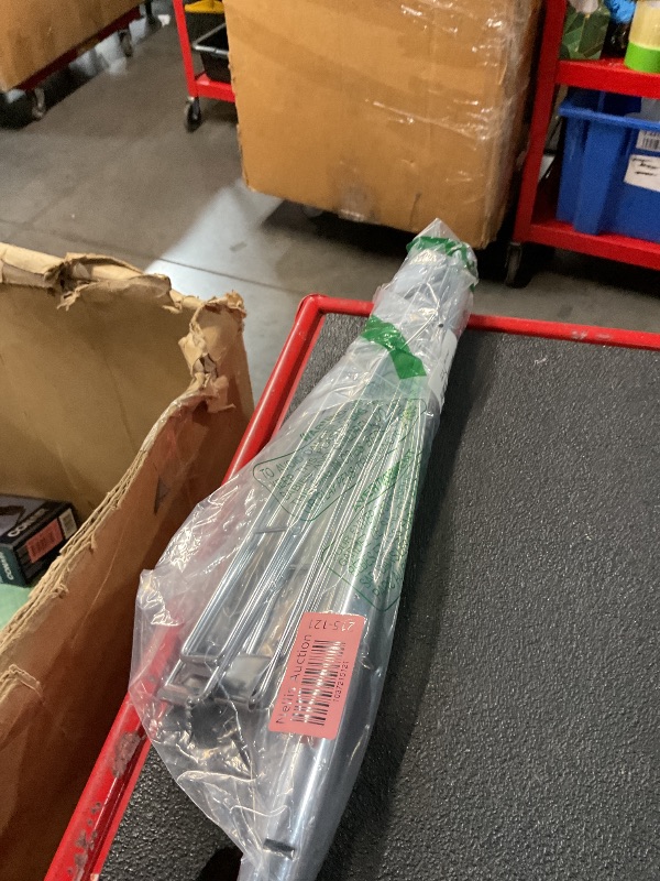 Photo 1 of STORAGE MANIAC Hanging Closet Rod, Adjustable Width and Height Closet Hanging Organizer, Space-Saving Clothes Hanging Bar, Closet Extender Hanging Rod Double Closet Hanging Rod, 1 Pack Chrome