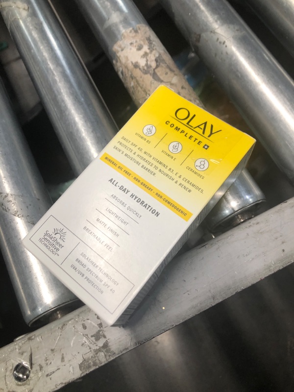 Photo 1 of Olay Complete+ Daily Facial Moisturizer with Sunscreen SPF 40, Fragrance-Free, 6 FL OZ, Broad Spectrum Sunscreen for Sensitive Skin