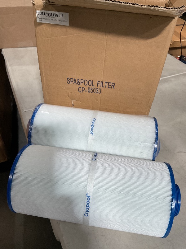 Photo 1 of Cryspool® 05033 Filter Compatible with Tuff Spa Filter, Del Sol Spas, Sundance Spas 6540-723, 5CH-402, FC-2811, South Pacific Spas, 40 Sq. Ft Spa Filter Cartridge, 2 Pack