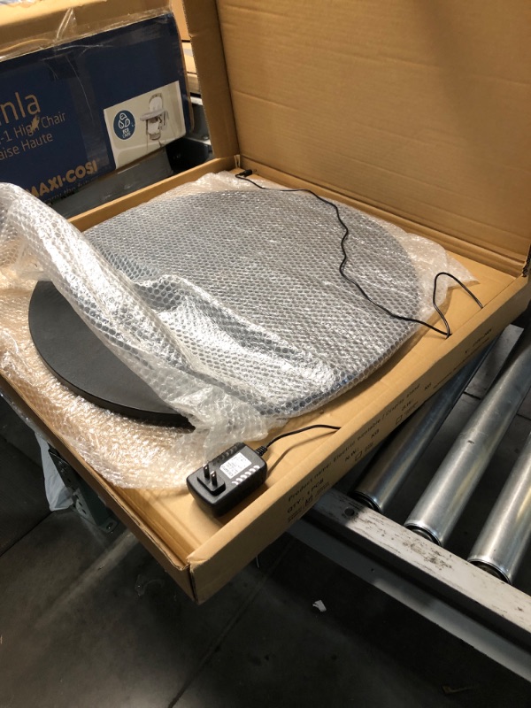 Photo 1 of JAYEGT Motorized Rotating Display Stand, 360 Degree Electric Rotating Potography Turntable for Products Display?Live Video Show, Remote Control Angle, Speed (Black/23.6Inch/330Lbs Load/Wired)