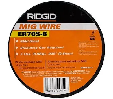 Photo 1 of .030 ER70S-6 MIG Welding Wire, 2 lb. Spool, ER70S-6 High Strength for Mild Steel (2 lb. Spool)