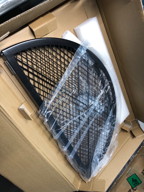 Photo 1 of only fire X-Marks Fire Pit Cooking Grate, Foldable Round Grate for Outdoor Cooking, Heavy Duty Steel Campfire BBQ Grill Grid with Handle, Portable Camping Cookware, 30 inch