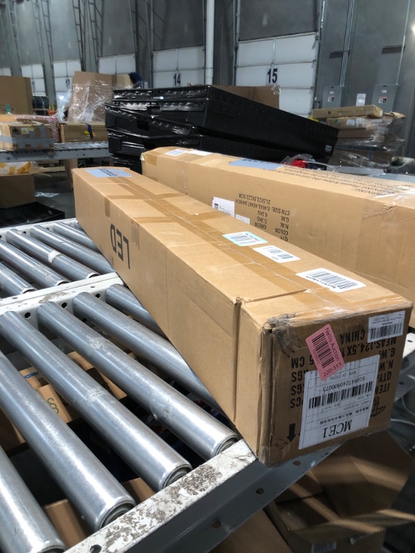 View 2 of Ghiuop 25-Pack T8 LED Bulbs 4 Foot Tube Light, 4ft LED Shop Garage Warehouse Light, 20W 5000K 2600LM Daylight White, Fluorescent Lights Tube Replacement, Ballast Bypass, Dual-end Powered, Clear Cover