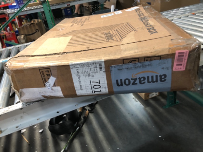 Photo 1 of (Used)(incomplete)YITAHOME 51 Gallon Resin Package Delivery Box for Outside, Storage Box with Lockable Secure, Resin Deck Box for Porch, Curbside?Brown?