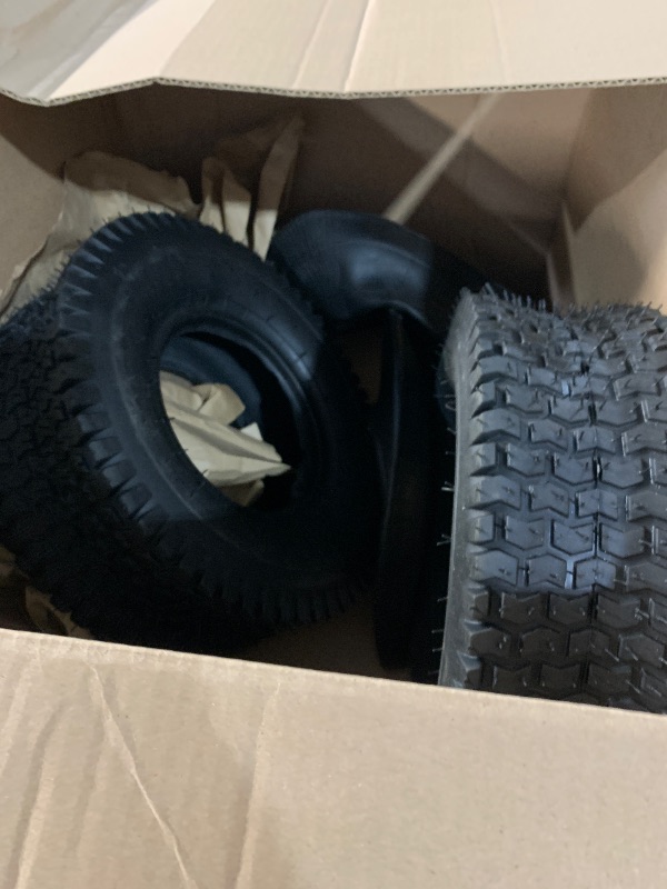 Photo 1 of (2-Set) AR-PRO Replacement 13x5.00-6 Tire and Inner Tube Sets for Razor Dirt Quad Versions 1-18 - Compatible with Yerf Dog, Motovox, and More - Also Compatible with Yard Tractors and Hand Trucks