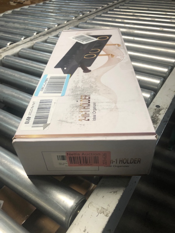 Photo 1 of **MISSING HARDWARE**Dyson Airwrap Holder Wall Mount, Holder for Dyson Hair Dryer Airwrap Hair Styler, 2in1 Airwrap Holder, Dyson Hair Dryer Stand to Organize 5 Dyson Blow Dryer Attachments Black, Uemusi