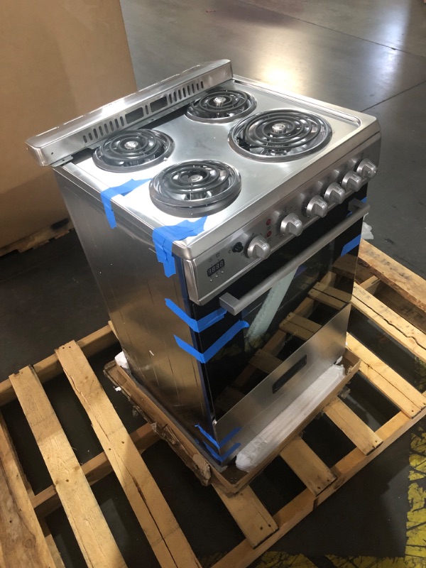 Photo 1 of ***TRUCK/TRAILER PICKUP ONLY - MAJOR DAMAGE - SEE COMMENTS***
Avanti ERU240P3S ERU240 24" Electric Range Oven with Framed Glass Door, in Stainless Steel