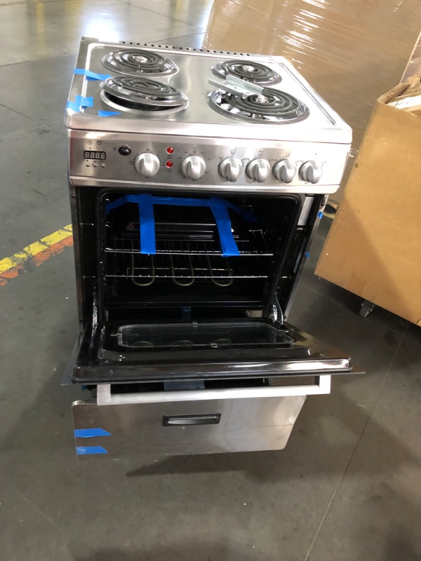 Photo 1 of ***TRUCK/TRAILER PICKUP ONLY - MAJOR DAMAGE - SEE COMMENTS***
Avanti ERU240P3S ERU240 24" Electric Range Oven with Framed Glass Door, in Stainless Steel