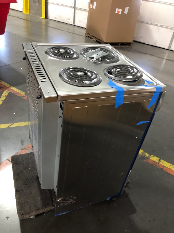 Photo 1 of ***TRUCK/TRAILER PICKUP ONLY - MAJOR DAMAGE - SEE COMMENTS***
Avanti ERU240P3S ERU240 24" Electric Range Oven with Framed Glass Door, in Stainless Steel