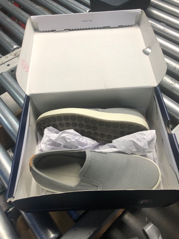 Photo 1 of *USED DIRTY FROM USE*ECCO Men's Soft 7 Slip ON 2.0 Sneaker, Wild Dove Nubuck/Lion Perforated, 5-5.5