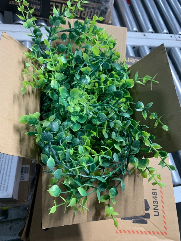 Photo 1 of ***(STOCK PHOTO FOR REFERENCE ONLY/ SEE PICS FOR DETAILS)***
Dolicer 3 Packs Eucalyptus Garland with LED Lights String, 18FT Faux Eucalyptus Greenery Garland, Artificial Hanging Green Eucalyptus Leaves Vine Wedding Backdrop Arch Wall Table Decor (Grey Gre