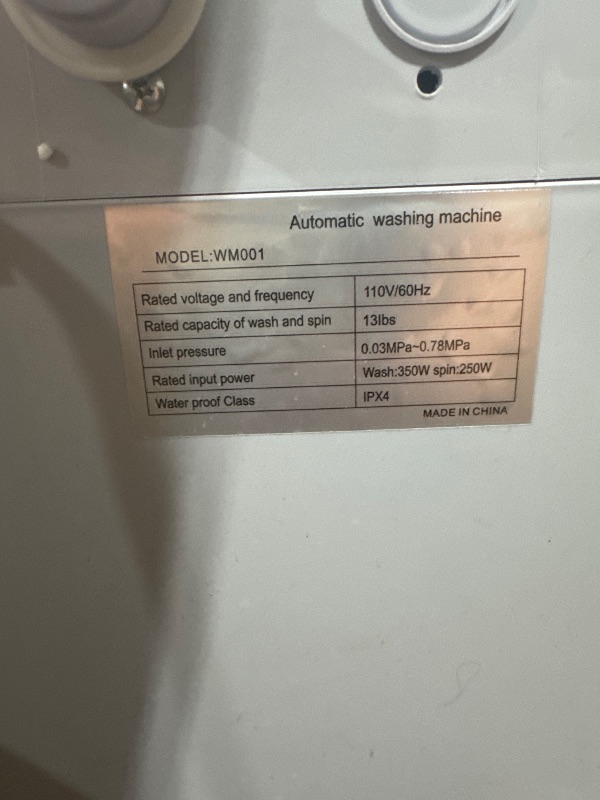 Photo 1 of **Minor damage***
Brand: AYCLIF
AYC-WM001 WM001 Portable Washer, Transparent Gray