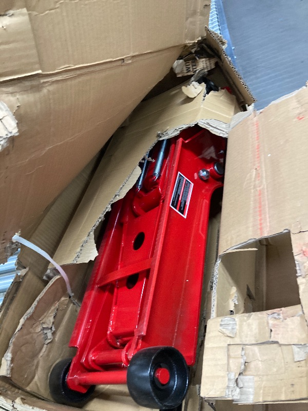 Photo 1 of BIG RED T83505-2 Torin Pro Series Hydraulic Low Profile Floor Jack with Dual Piston Quick Lift Pump, 3.5 Ton (7,000 lb.) Capacity, Red