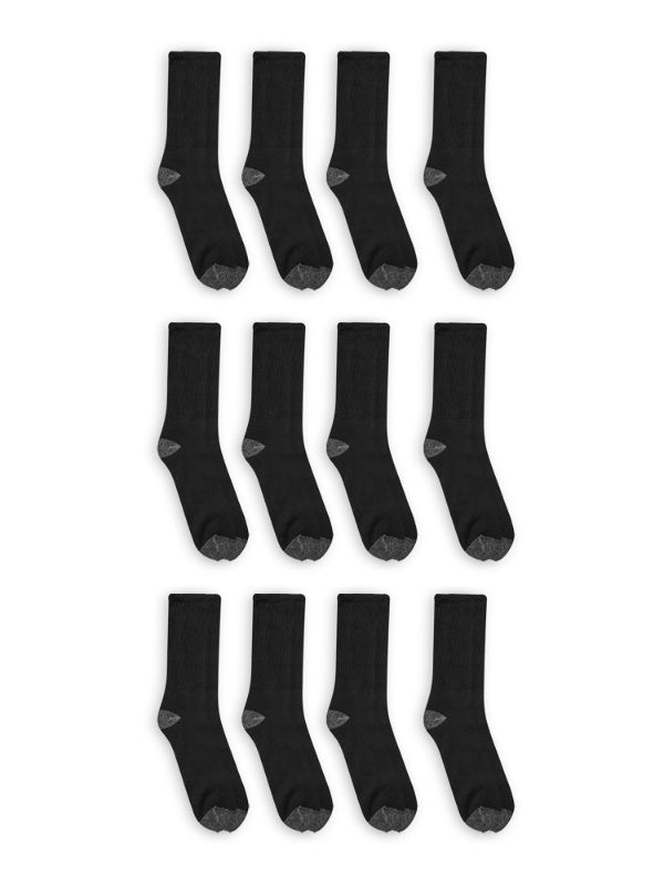 Photo 1 of Athletic Works Men's Big and Tall Crew Socks 12 Pack