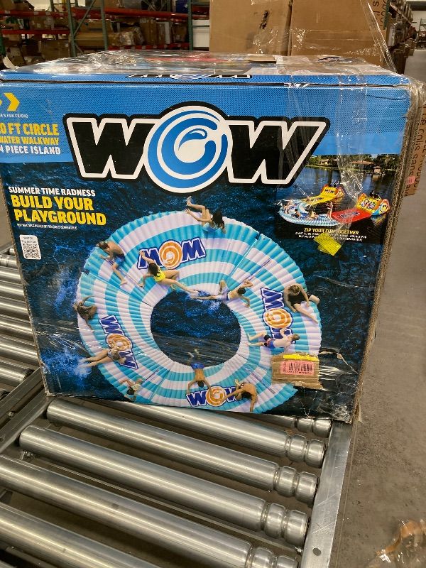 Photo 1 of WOW Sports Inflatable Water Walkway, Inflatable Water Mat Pool Float, Ideal for Kids and Adults, 10 x 6 Feet