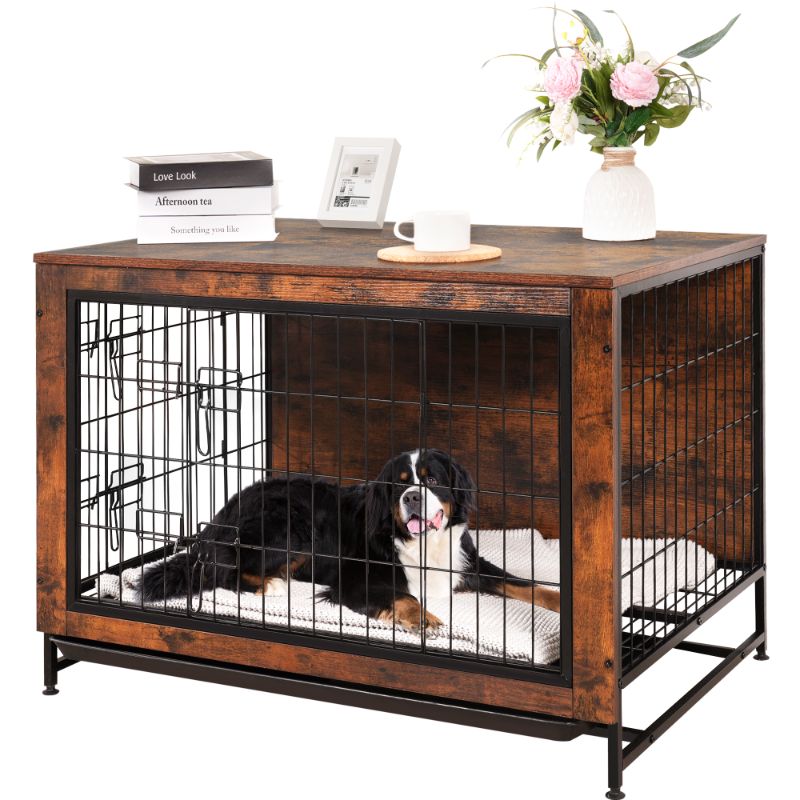 Photo 3 of 



Best seller
Visit the Osoeri Store
Dog Crate Furniture Kennel, Medium/Large Dog 38.5 inch Doble Dog Crate with Storage Drawers, Modern Side End Table Indoor Wooden Dog House Heavy Duty for Brown
5 stars out of 3 reviews
(5.0)|
3 ratings