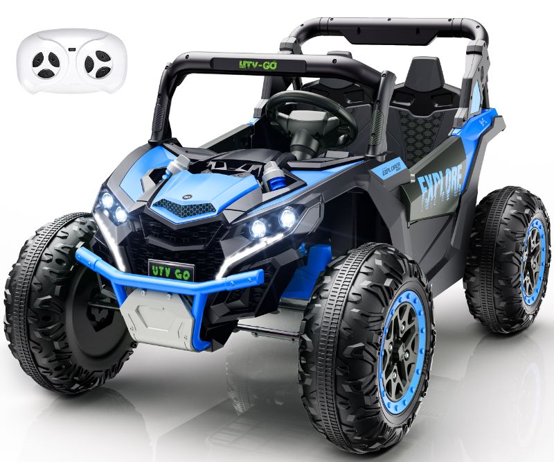 Photo 1 of 24V Kids Ride On Car UTV,7Ah Remote Control Ride On Toys Off-Road Electric Car for 3-8 Years,Blue