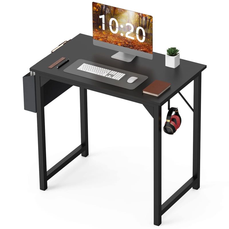 Photo 1 of 

View in 3D





Best seller
Visit the edx Store
Small Computer Desk 31 Inch Writing Desk with Storage Bag Iron Hook Metal Frame for Home, Black