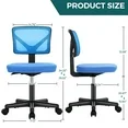 Photo 2 of 



Best seller
Reduced price
Visit the edx Store
edx Home Office Desk Chair, Armless Mesh Computer Chair Small Space Swivel Adjustable Low Back Task Chair for Teens/Adults, Blue
4.6 stars out of 572 reviews
(4.6)|
572 ratings