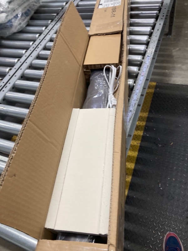 Photo 1 of SmartWings Motorized Outdoor Patio Shades Roll Up Blinds for Porch Waterproof Work with Homekit Window Shade Smart Motor Remote Control Screen Sun Roller Shade Blinds Custom, 5% Openness White Grey