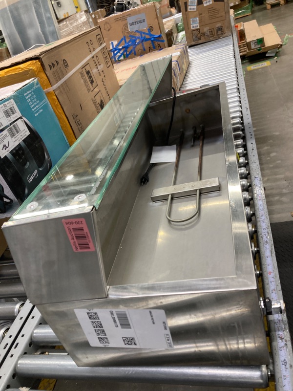 Photo 2 of ***PARTS ONLY, ITEM DOES NOT WORK***VEVOR 6-Pan Commercial Food Warmer, 6 x 8QT Electric Steam Table with Glass Cover, 1500W Countertop Stainless Steel Buffet Bain Marie 86-185°F Temp Control for Catering, Restaurants, Silver