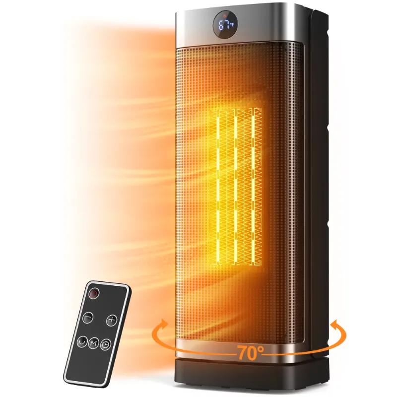 Photo 1 of 



Best seller
Visit the Qunler Store
Qunler 16in Space Heater Indoor, 1500W PTC Portable Electric Heater with Thermostat Remote Control for Bedroom Home Office Use, Deep Silver