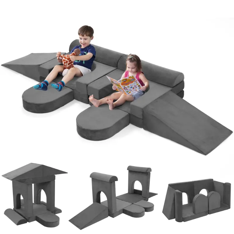 Photo 1 of 



Reduced price
Easoger
Modular Kids Play Couch 10PCS, 10 in 1 Multifunctional Kids Sofa for Playing Playroom Bedroom, Creativing, Sleeping, Indoor Toddler Couch for Boys and Girls,Gray
4.1 stars out of 34 reviews
(4.1)|
34 ratings