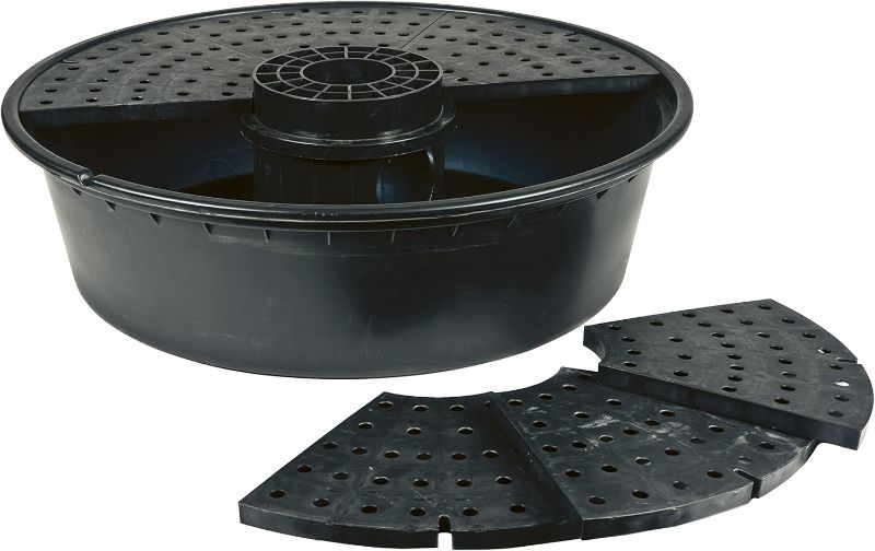 Photo 1 of 
Little Giant DFB36 36-Inch Disappearing Water Fountain Basin, Supports Up to 2,000 lbs., Black, 566517
Style:Water Fountain Basin  Dimensions	36"L x 36"W x 11"H