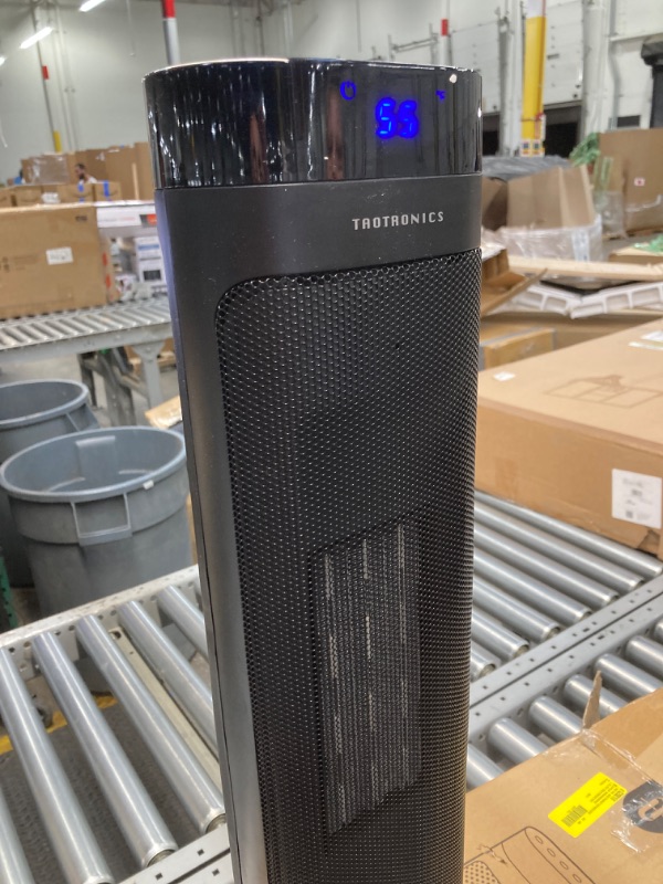 Photo 1 of ****PARTS ONLY/ DOES NOT WORK****TaoTronics Space Heater, 22" 1500W Portable Electric Heater, Fast Quiet Tower Oscillating Heater for Office, Home and Bedroom  ***missing remote***