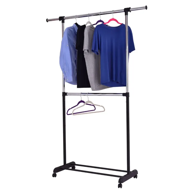 Photo 1 of *see notes*
Ktaxon Adjustable Rolling Clothes Rack Single Rail Hanging Garment Bar Heavy Hanger