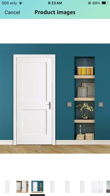 Photo 1 of **see notes**
Snavely International 2-Panel Door, White Primed Shaker, Solid Wood Core