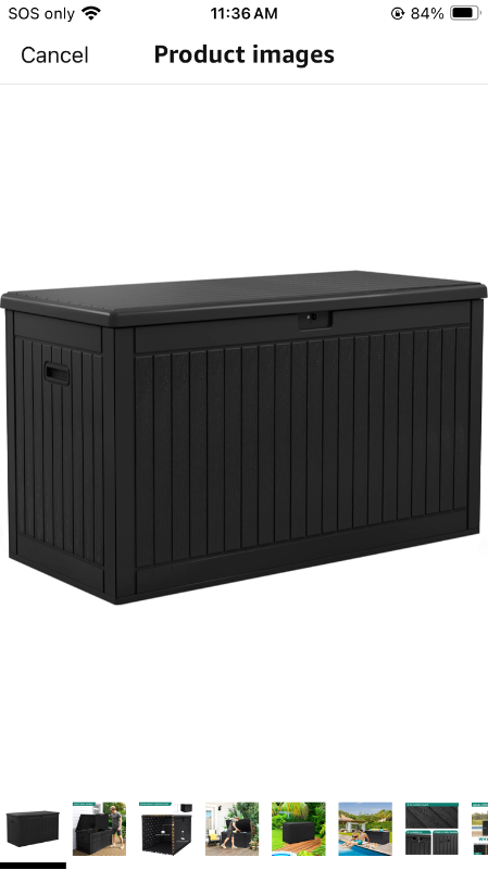 Photo 1 of ***MAYBE PARTS ONLY***
YITAHOME 260 Gallon Extra Large Deck Box, Double-Wall Resin Outdoor Storage Box with Flexible Divider for Patio Cushions Pool Supplies Garden Tools, 1000lbs Load Capacity, Lockable (Black)