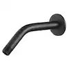 Photo 1 of 8 in. Shower Arm and Flange, Matte Black