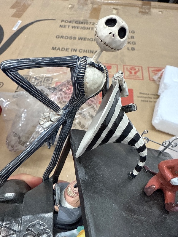 Photo 1 of Enesco Disney Traditions by Jim Shore The Nightmare Before Christmas Characters on Mayor's Car Figurine, 6.5 Inch, Multicolor