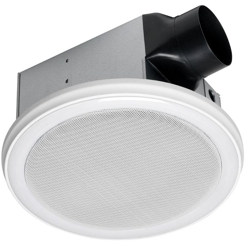 Photo 1 of 110 CFM Ceiling Mount Bathroom Exhaust Fan with Bluetooth Speakers and LED Light