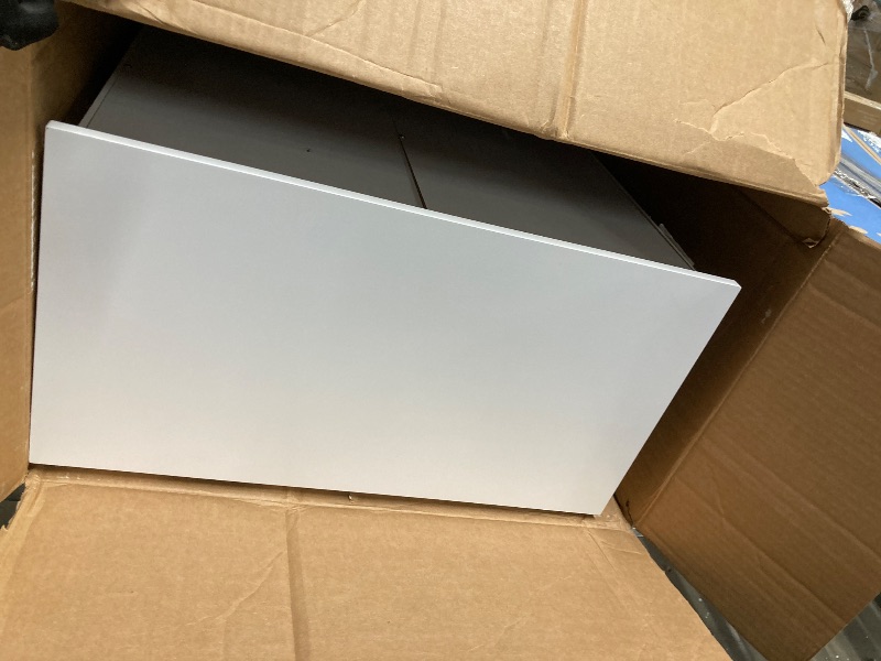 Photo 1 of Costway Bathroom Storage Wooden 4 Drawer Cabinet Cupboard 2 Shelves Free Standing WHITE 