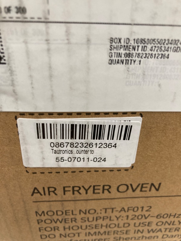Photo 1 of Air Fryer  ***DAMAGED SEE NOTES 