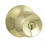 Photo 1 of Brandywine Polished Brass Keyed Entry Door Knob