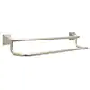 Photo 1 of Everly 24 in. Wall Mount Double Towel Bar Bath Hardware Accessory in Brushed Nickel
