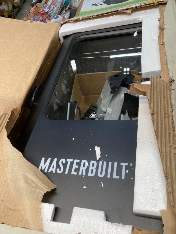 Photo 2 of ****DOES NOT TURN ON/PARTS ONLY****Masterbuilt®710 WiFi Digital Smoker, Vertical Design, 711 Cooking Sq. Inches, 4 Chrome Coated Smoking Racks, Wood Chip Loader, Electric Fuel Source to Plug in and Start Cooking, Black Model MB20070924