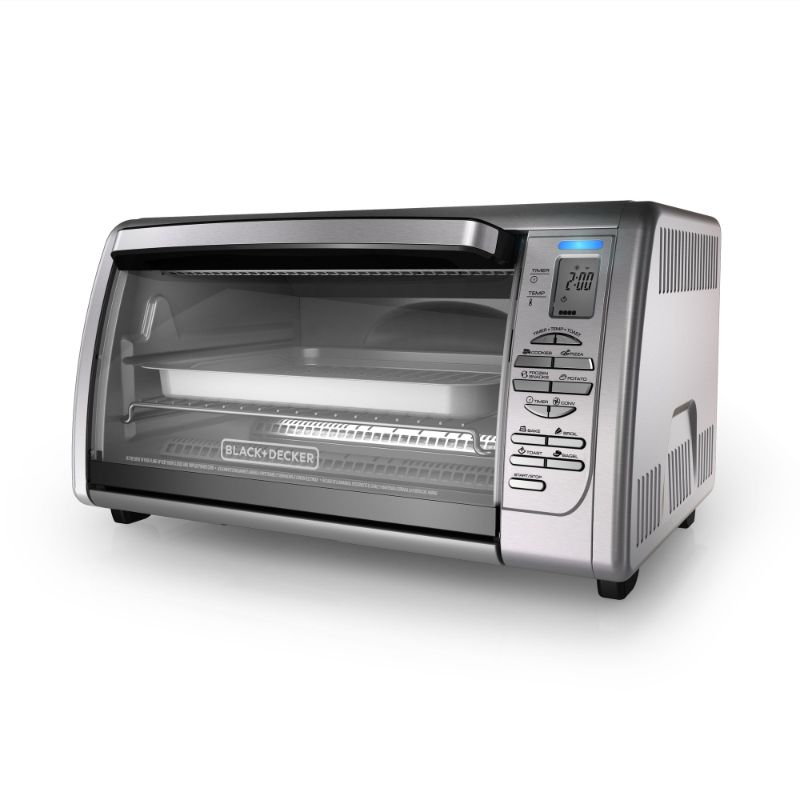 Photo 1 of 1500 W 6-Slice Stainless Steel Toaster Oven with Broiler