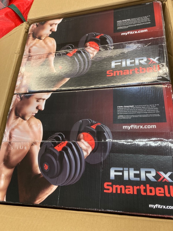 Photo 1 of 



Visit the FitRx Store
FitRx SmartBell 2-Pack, Two 25lbs. Quick-Select 9 in 1 Adjustable Dumbbell for Home Gym, 5-25lbs. Weight in 2.5lbs Increments